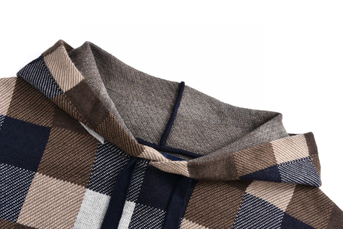 LOUIS VUITTON 路易威登 格子马赛克字母logo连帽卫衣 毛衣 外套 长袖 1AFXJT