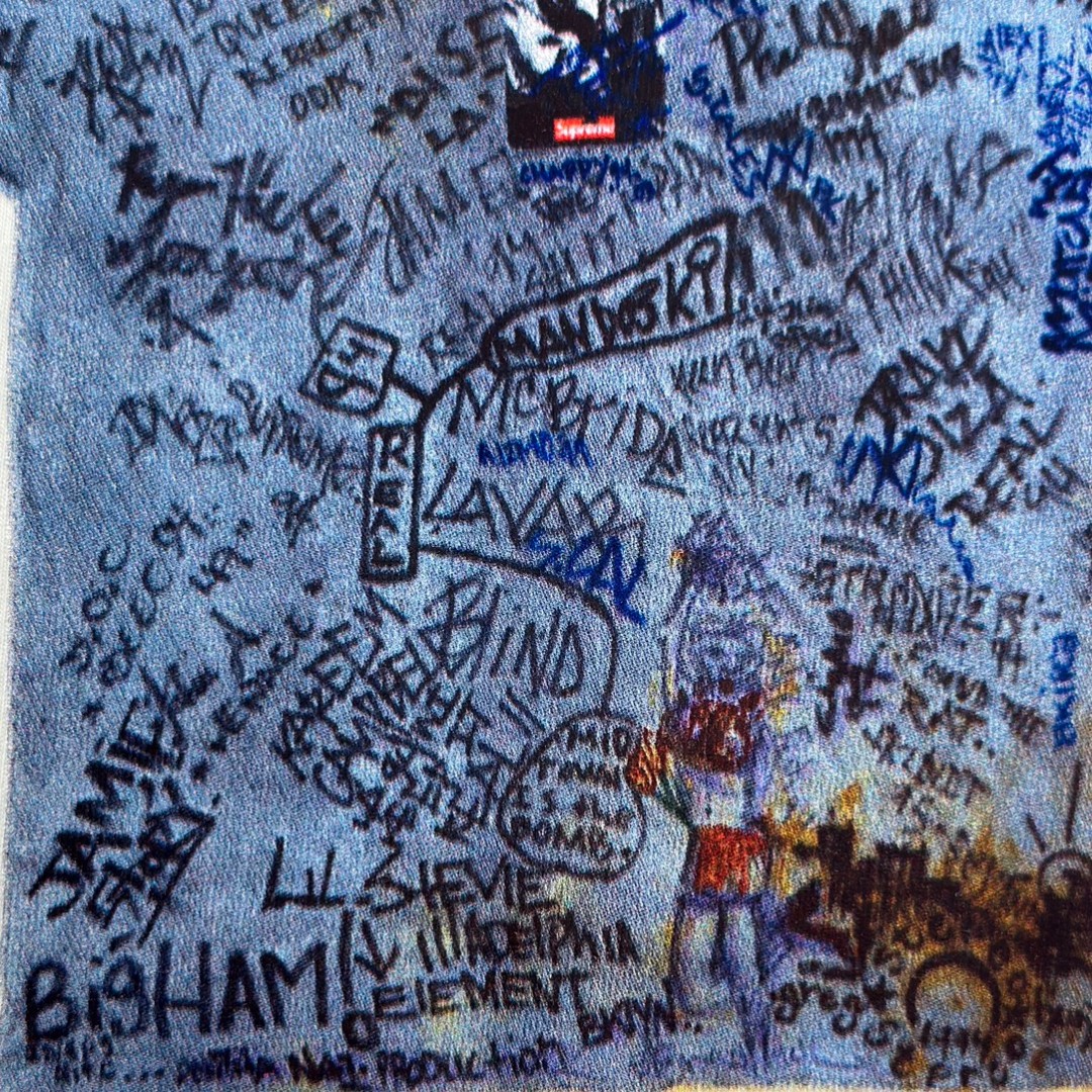 Supreme SS24 30周年纪念系列 WEEK1130TH ANNIVERSARY FIRSTTEE 图案印花短袖 T恤 黑色 白色 SUP-SS24-184