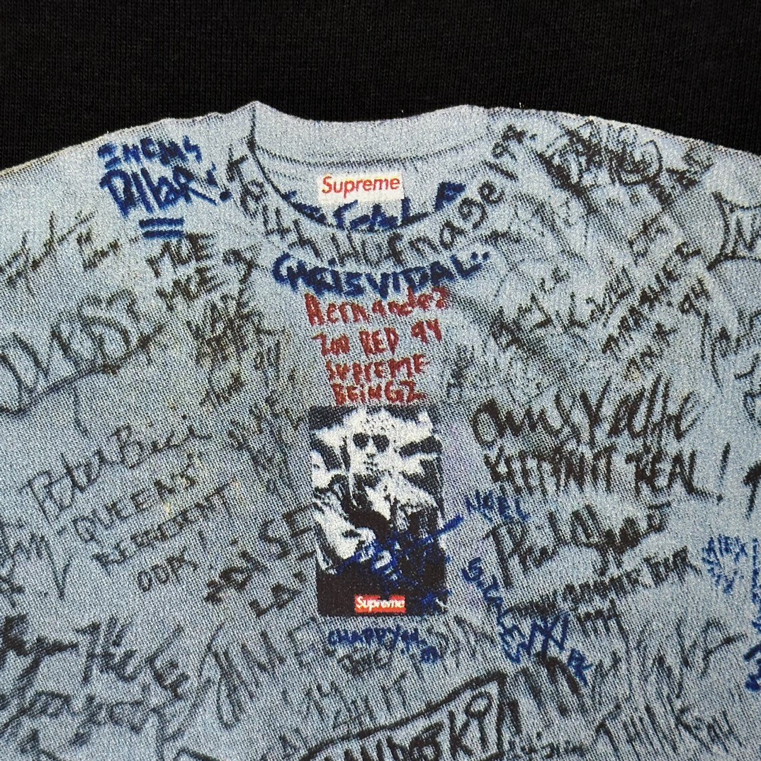 Supreme SS24 30周年纪念系列 WEEK1130TH ANNIVERSARY FIRSTTEE 图案印花短袖 T恤 黑色 白色 SUP-SS24-184