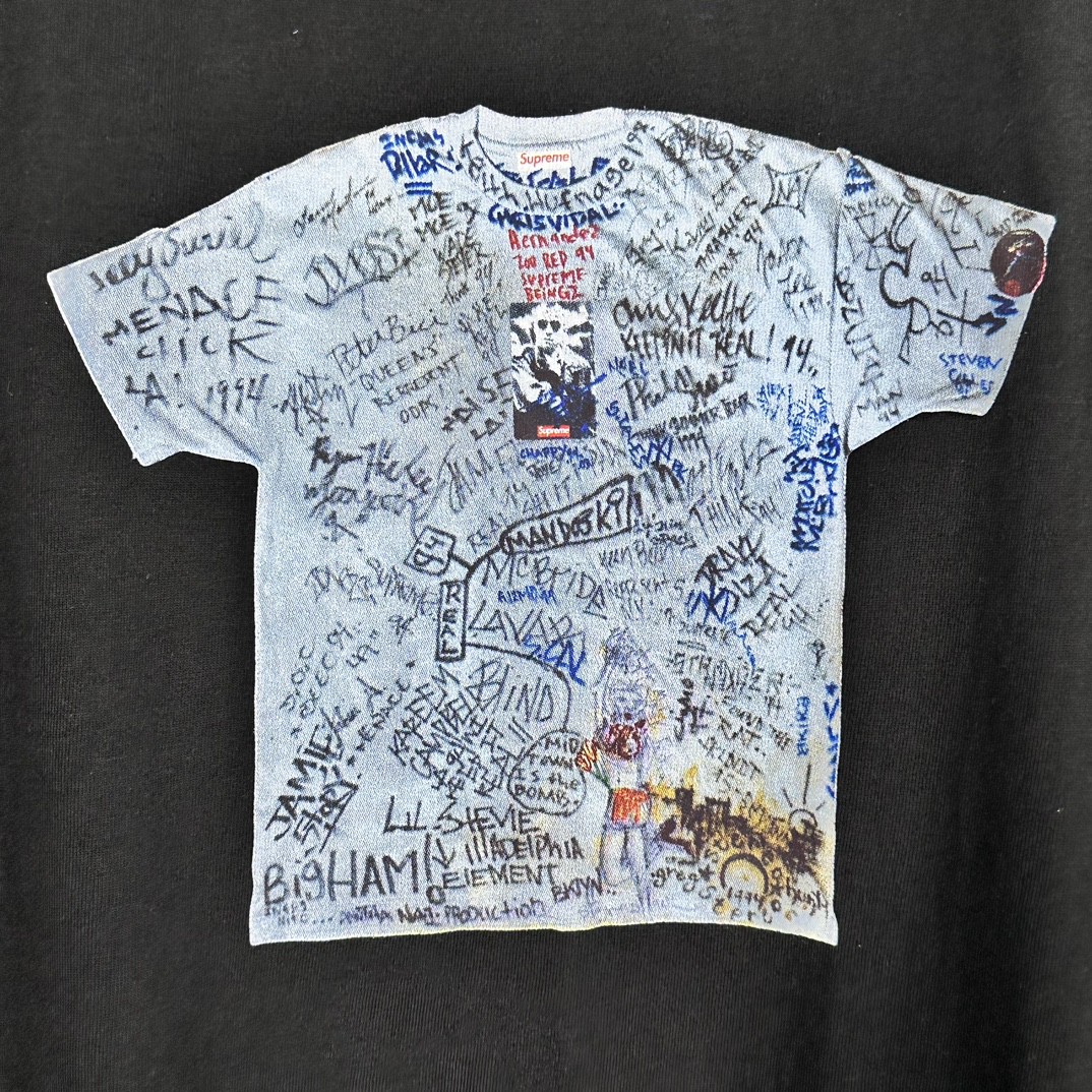 Supreme SS24 30周年纪念系列 WEEK1130TH ANNIVERSARY FIRSTTEE 图案印花短袖 T恤 黑色 白色 SUP-SS24-184