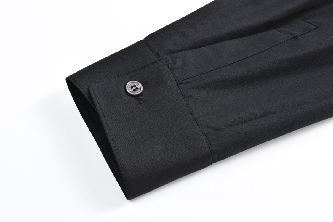 DIOR 迪奥 纯色多口袋束腰工装衬衫 外套 长袖 黑灰色 493C507A6228-C989