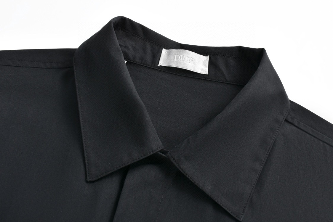 DIOR 迪奥 纯色多口袋束腰工装衬衫 外套 长袖 黑灰色 493C507A6228-C989