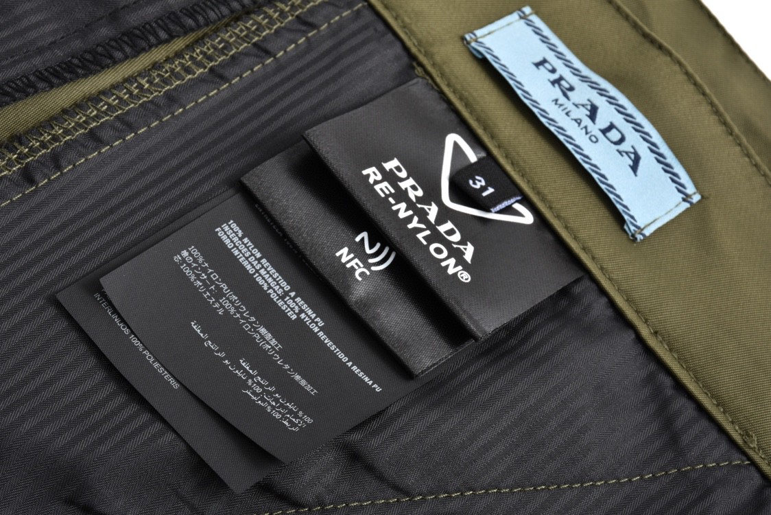 PRADA 普拉达 多口袋尼龙工装裤 休闲裤 裤子 长裤 绿色