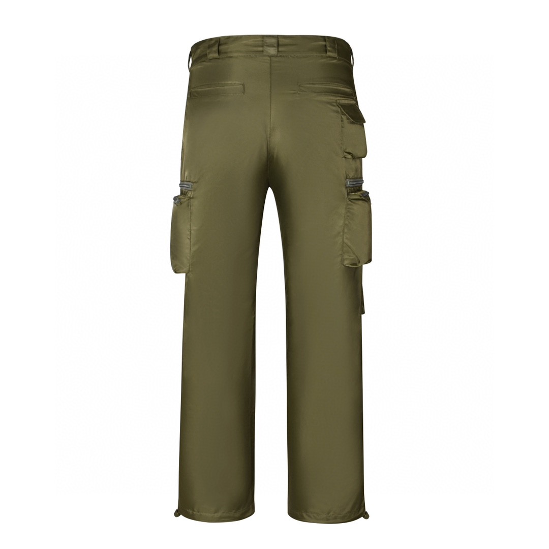 PRADA 普拉达 多口袋尼龙工装裤 休闲裤 裤子 长裤 绿色