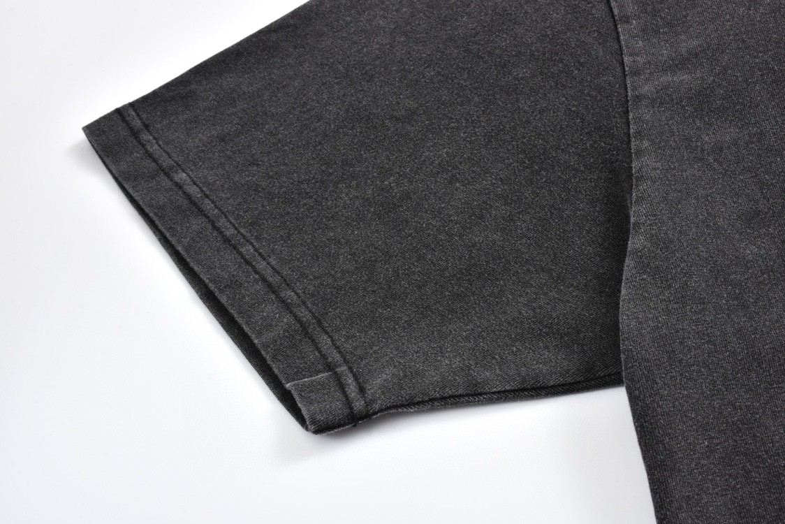 Balenciaga 巴黎世家 夜景字母logo印花短袖 T恤 夏季 黑色 787349TRVO11041