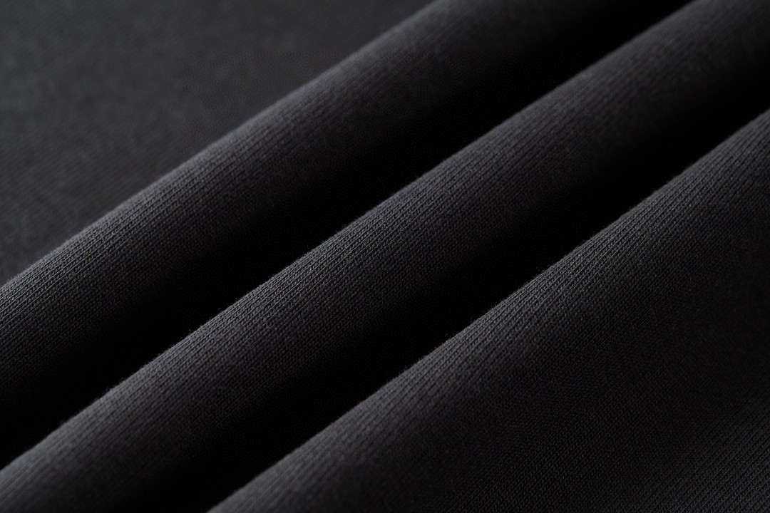 PRADA 普拉达 纯色尼龙拼接口袋卫衣 圆领 长袖 黑色 UJL35B-11JE-F0806-S-OOO