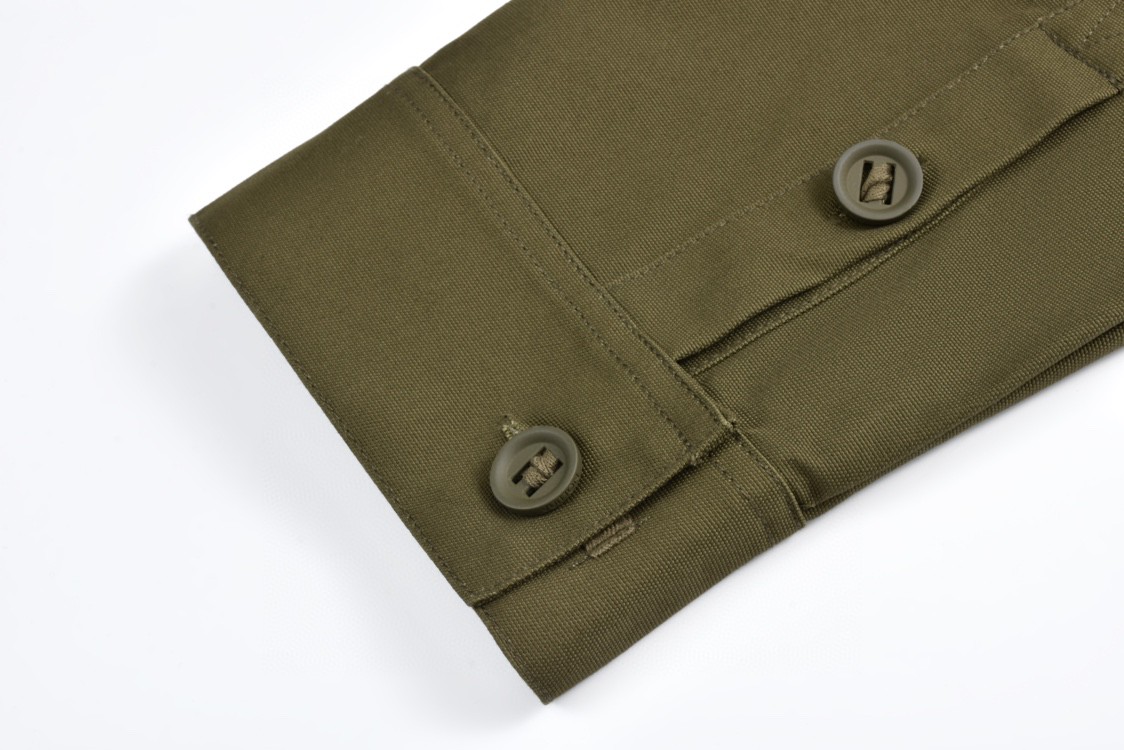 LOUIS VUITTON 路易威登 菲董系列 铆钉多口袋工装外套 夹克 长袖 秋冬款 棕绿色 1AFQBK