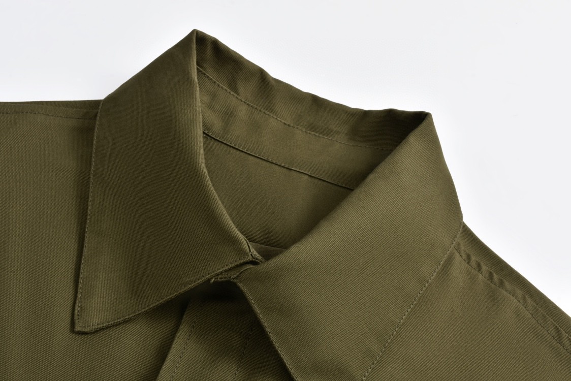 LOUIS VUITTON 路易威登 菲董系列 铆钉多口袋工装外套 夹克 长袖 秋冬款 棕绿色 1AFQBK