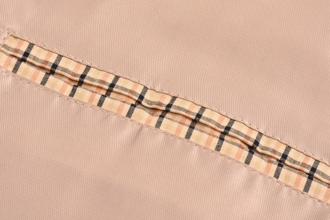 MIU MIU 缪缪 格纹字母刺绣徽标拉链立领夹克 外套 长袖 卡其灰