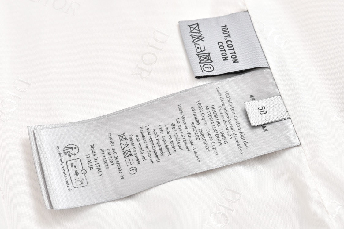 DIOR 迪奥 七夕爱心徽标刺绣夹克 外套 长袖 白色 S359Y25X35-5510