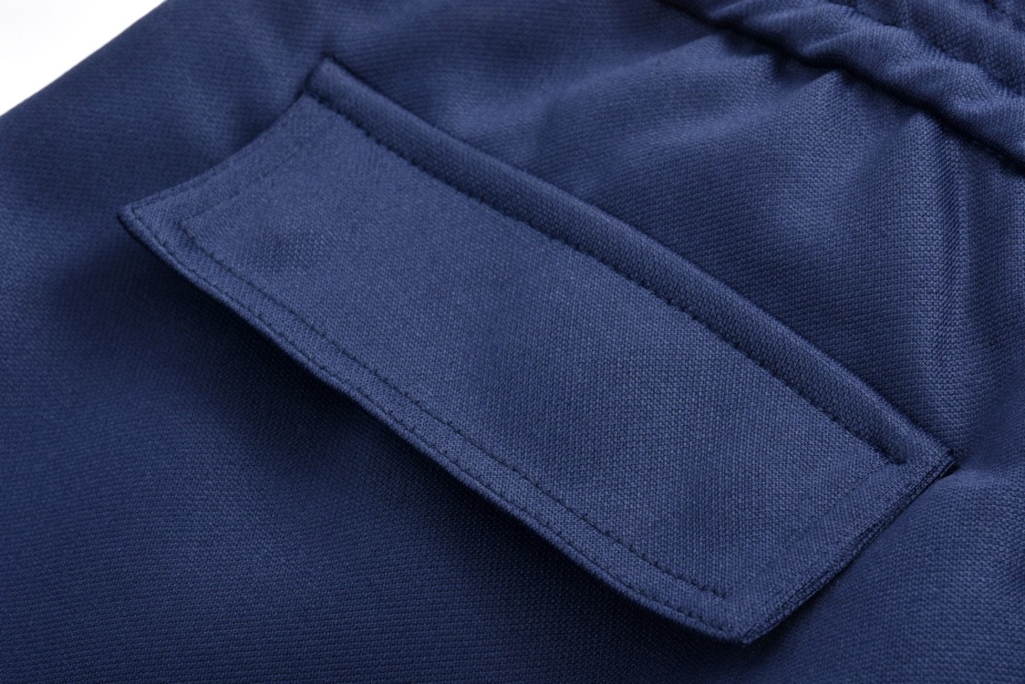 Loewe 罗意威 字母Logo刺绣口袋休闲裤 工装裤 长裤 蓝色