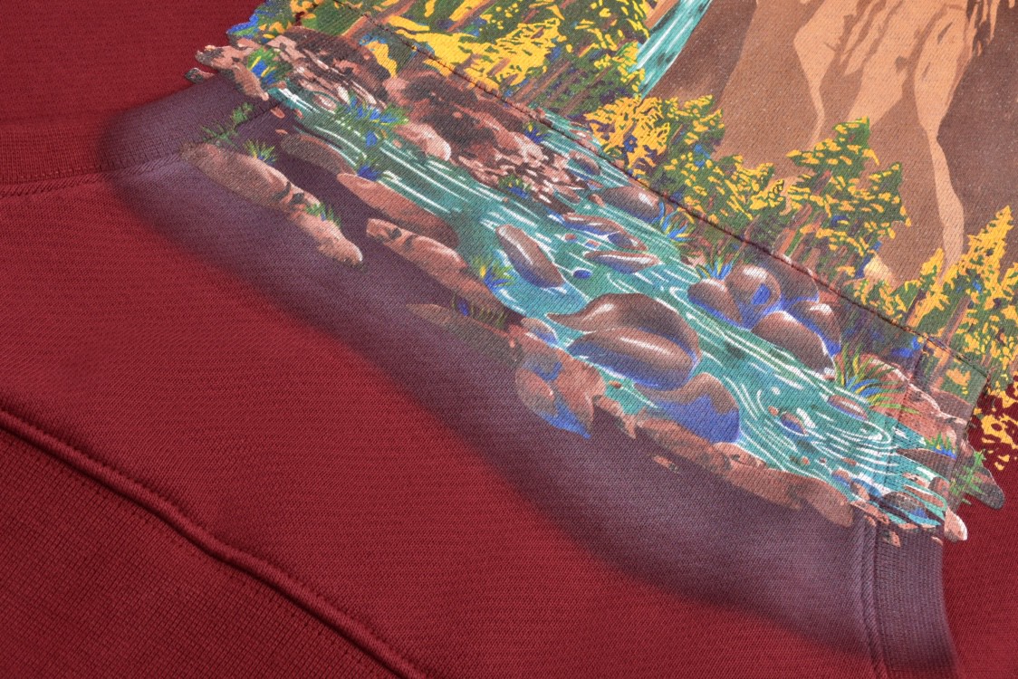 Loewe 罗意威 字母Logo风景图案拉链立领卫衣 长袖 秋冬 红色 H526Y24X47-7110