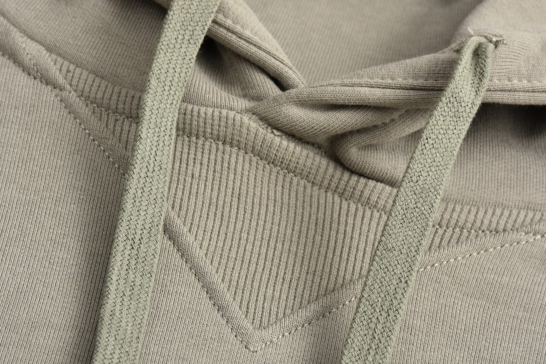 PRADA 普拉达 贴布字母logo刺绣连帽卫衣 长袖 灰色 