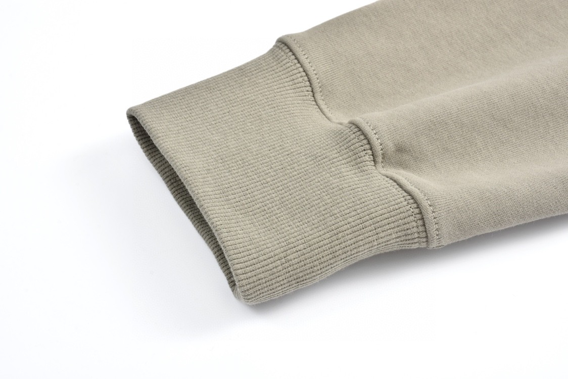 PRADA 普拉达 贴布字母logo刺绣连帽卫衣 长袖 灰色 