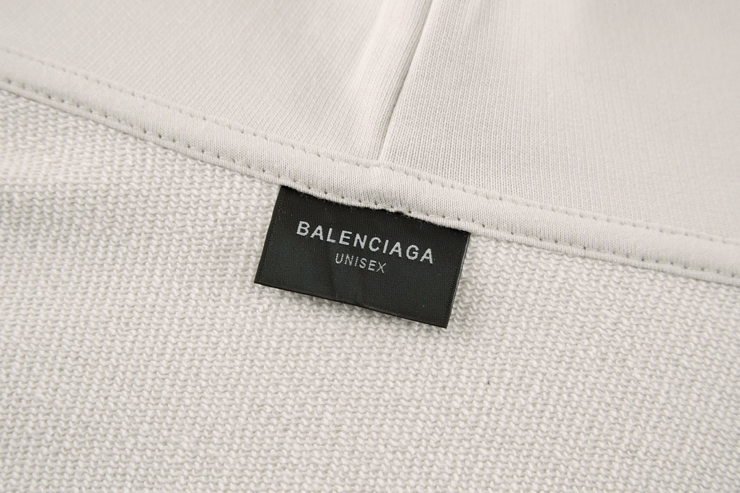 Balenciaga 巴黎世家 爱心wifi字母logo印花连帽卫衣 长袖 秋冬 白色 739024TQVK33307