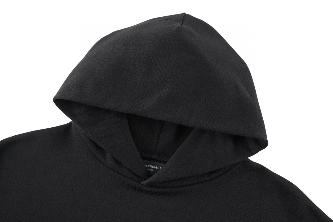 Balenciaga 巴黎世家 爱心wifi字母logo印花连帽卫衣 长袖 秋冬 黑色 739024TQVK31576