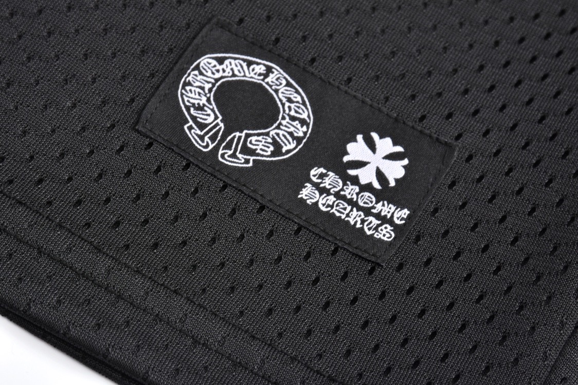 Chrome Hearts 克罗心 冰球服系列 字母印花网眼长袖 T恤 黑色 CH-196637
