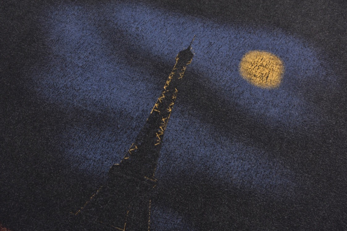 Balenciaga 巴黎世家 铁塔拼接比特币 字母logo印花短袖 T恤 夏季 黑色 CH-196637