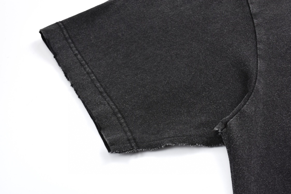 Balenciaga 巴黎世家 铁塔拼接比特币 字母logo印花短袖 T恤 夏季 黑色 CH-196637