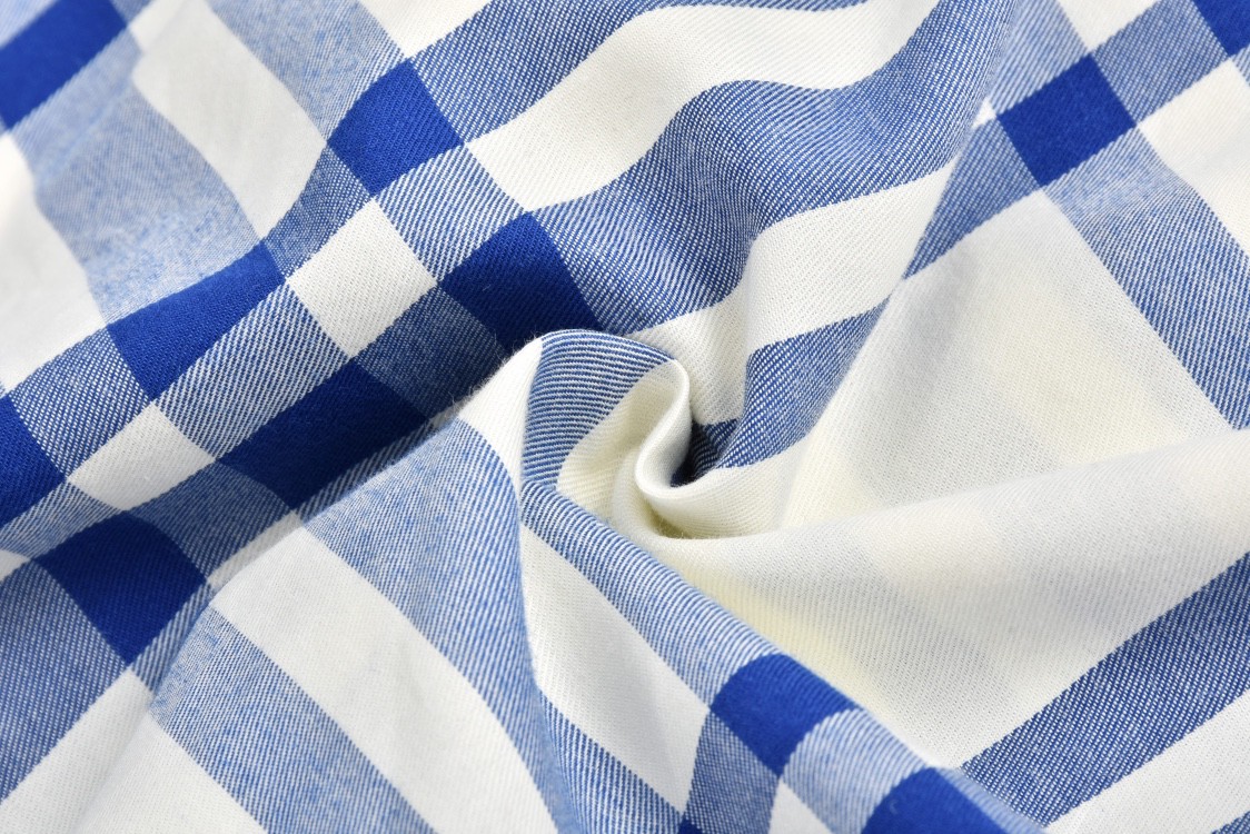 Burberry 巴宝莉 格子翻领衬衫 长袖 蓝色 80776741