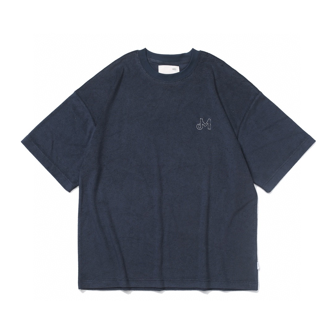 78#MADNESS 刺绣字母logo印花T恤 短袖 男女同款 藏蓝色 灰色