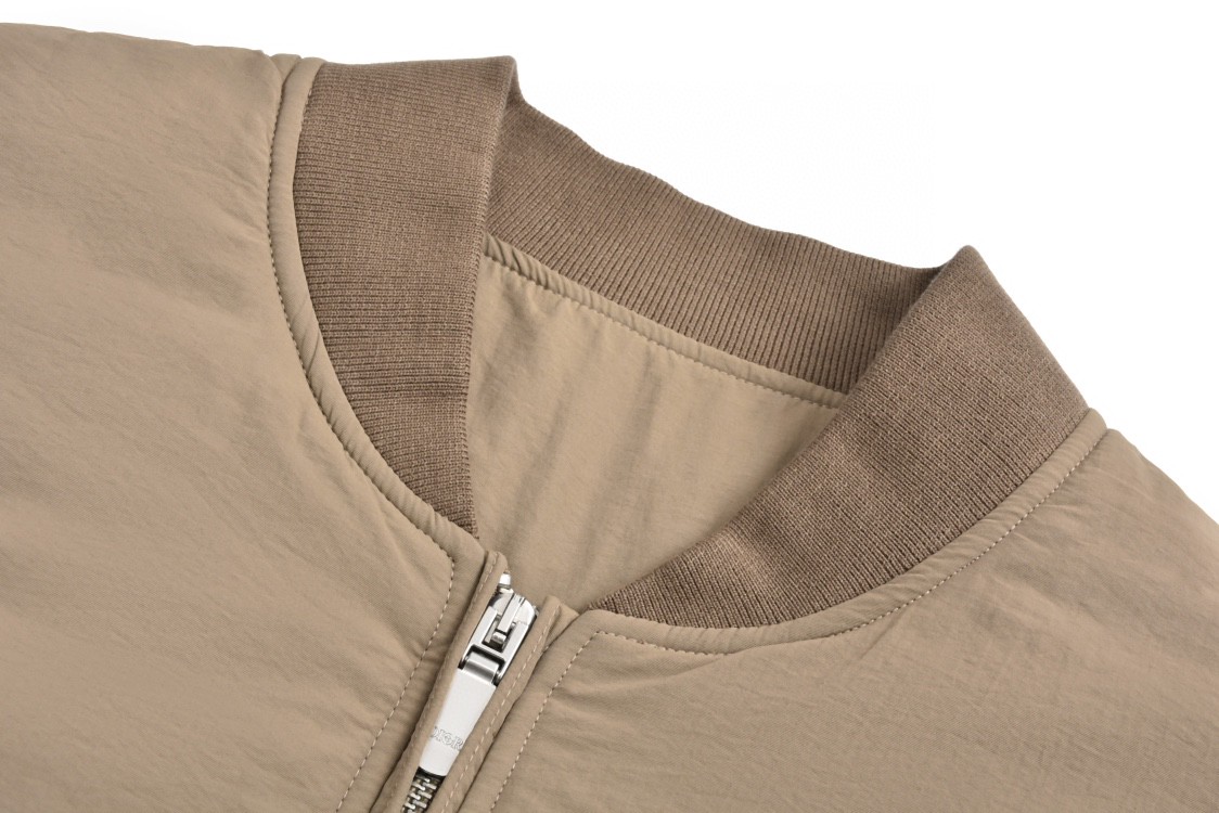 DIOR 迪奥 STONEISLAND 联名款 FW24 纯色字母Logo徽标飞行员夹克 棉服 外套 长袖 棕色 493C401A6263-C878