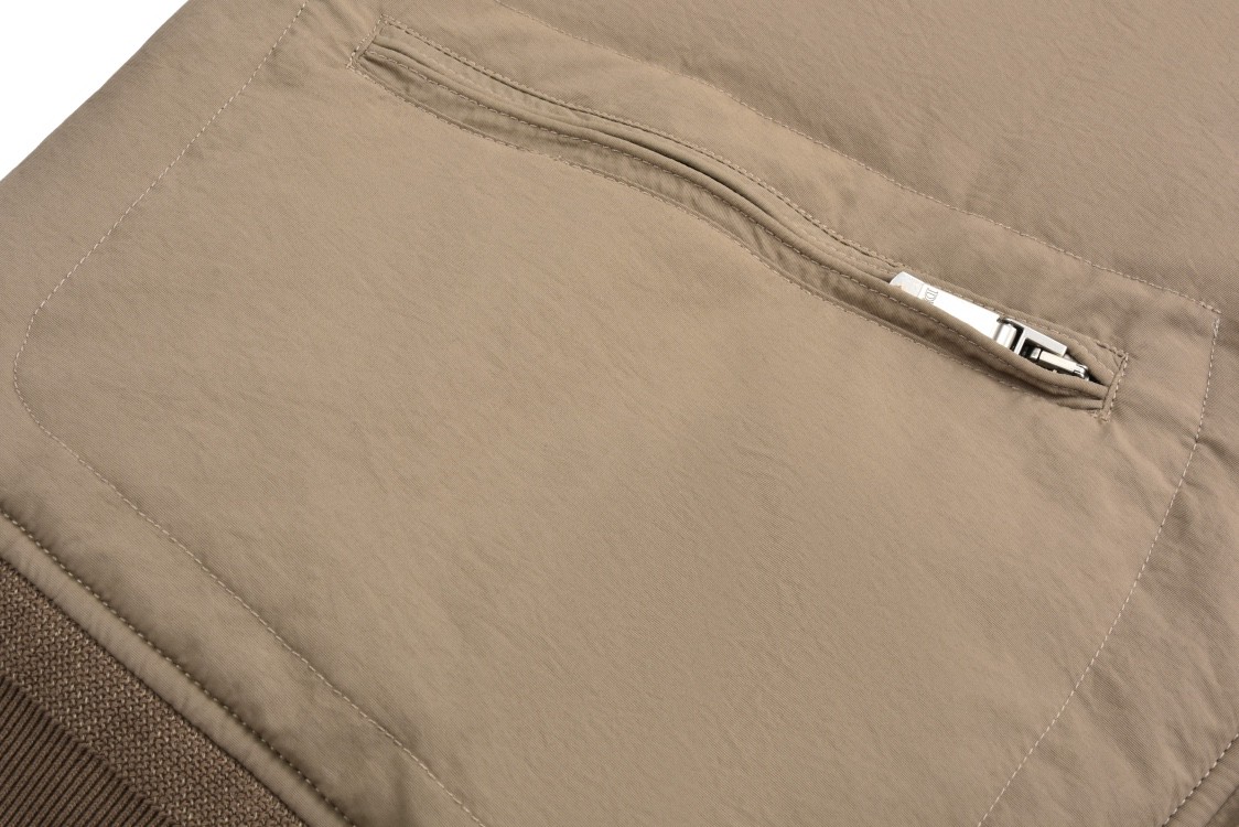 DIOR 迪奥 STONEISLAND 联名款 FW24 纯色字母Logo徽标飞行员夹克 棉服 外套 长袖 棕色 493C401A6263-C878