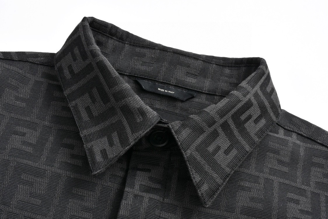 FENDI 芬迪 老花衬衫 夹克 外套 长袖 秋冬 黑色