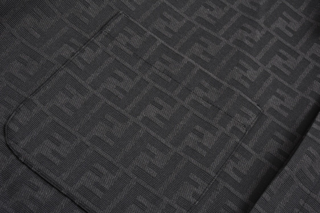 FENDI 芬迪 老花衬衫 夹克 外套 长袖 秋冬 黑色