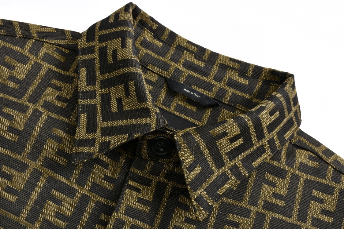 FENDI 芬迪 老花衬衫 夹克 外套 长袖 秋冬 棕色