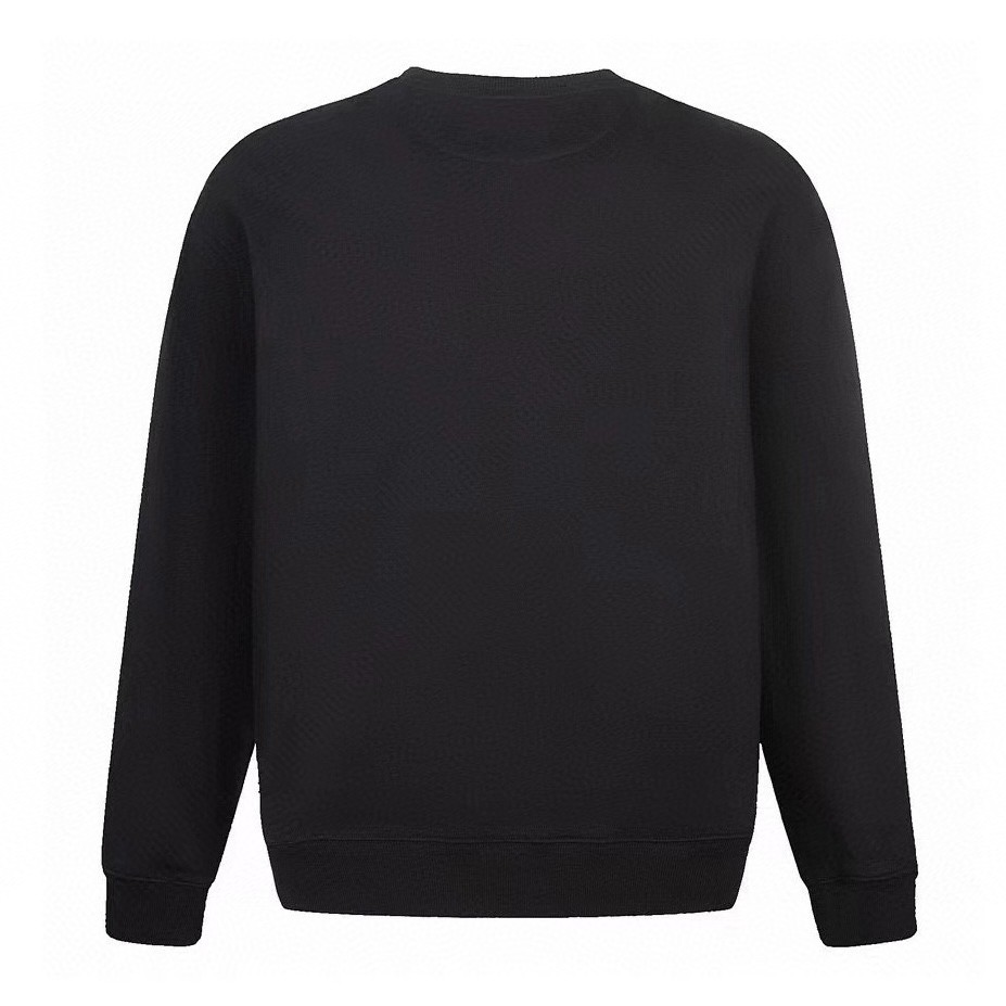 FENDI 芬迪 拉链口袋 圆领卫衣 长袖 套头 黑色 FY3938APN0F0QA1