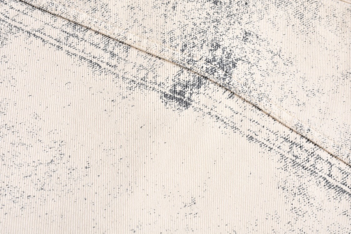 DIOR 迪奥 做旧印花牛仔衬衫 长袖 外套 牛仔衣 秋冬款 米色 413D588A353X-C185