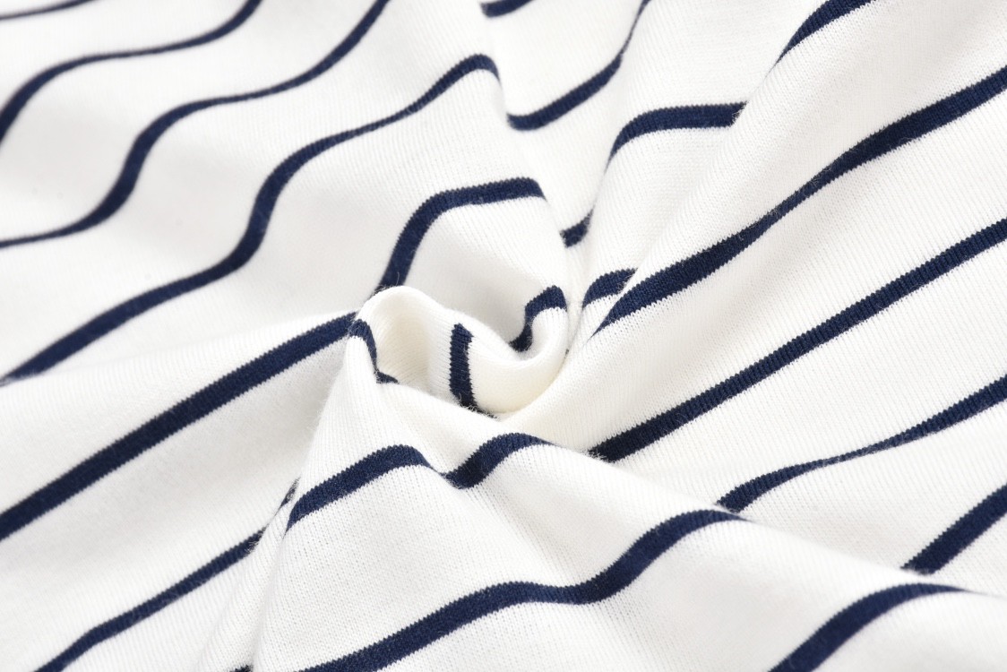 MIU MIU 缪缪 条纹Polo衫 长袖 T恤 白色