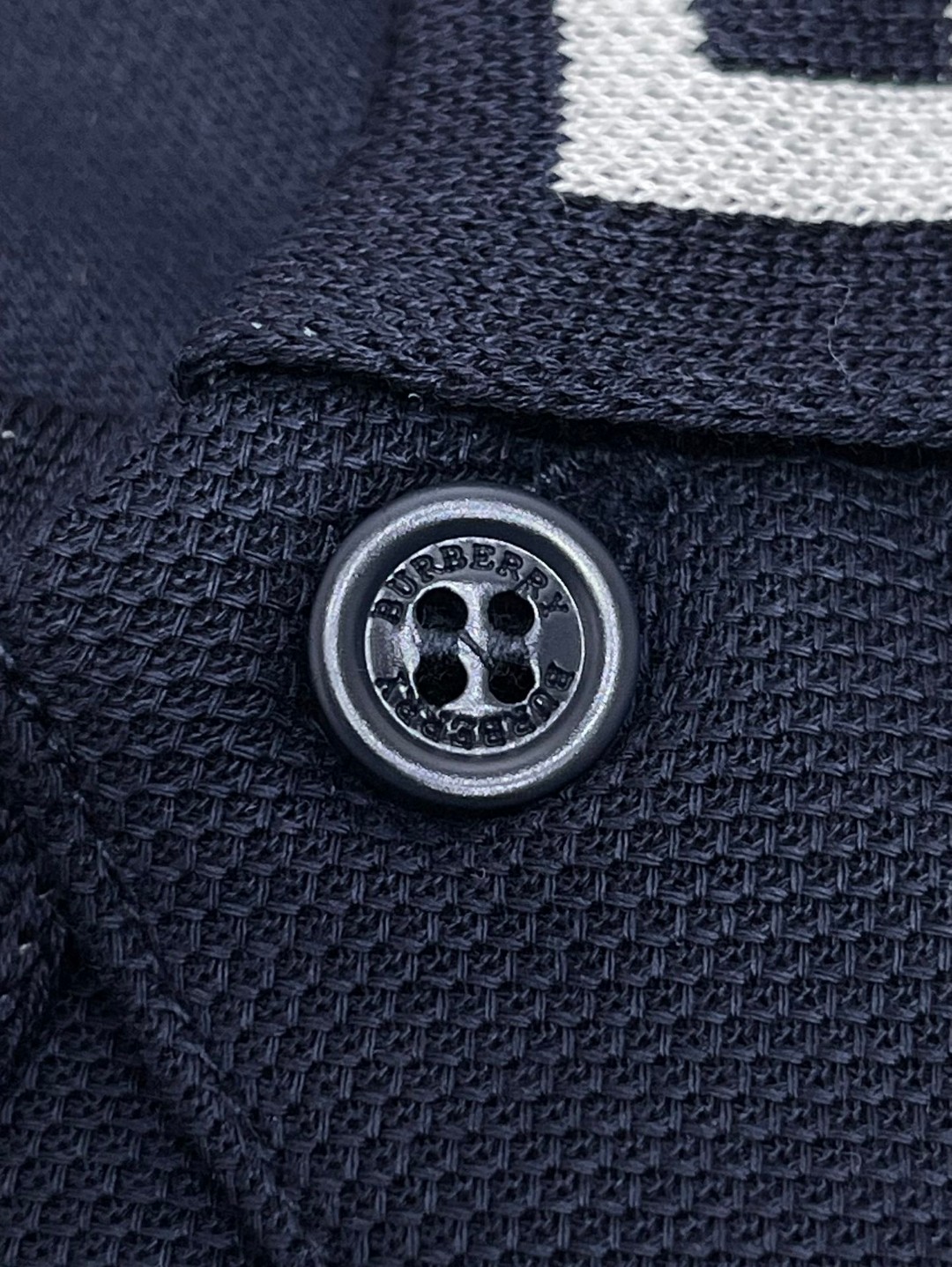 Burberry 巴宝莉 纯色logo字母领Polo衫 短袖 T恤 圆领 短款 夏季 黑色 白色 80675361 80135011