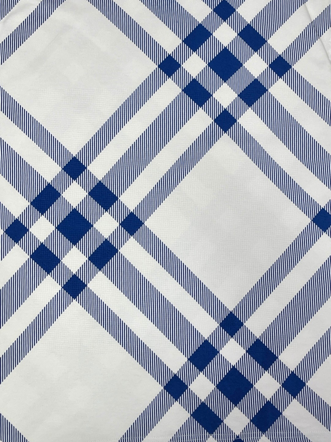 Burberry 巴宝莉 格纹短袖 T恤 圆领 短款 夏季 蓝色 红色