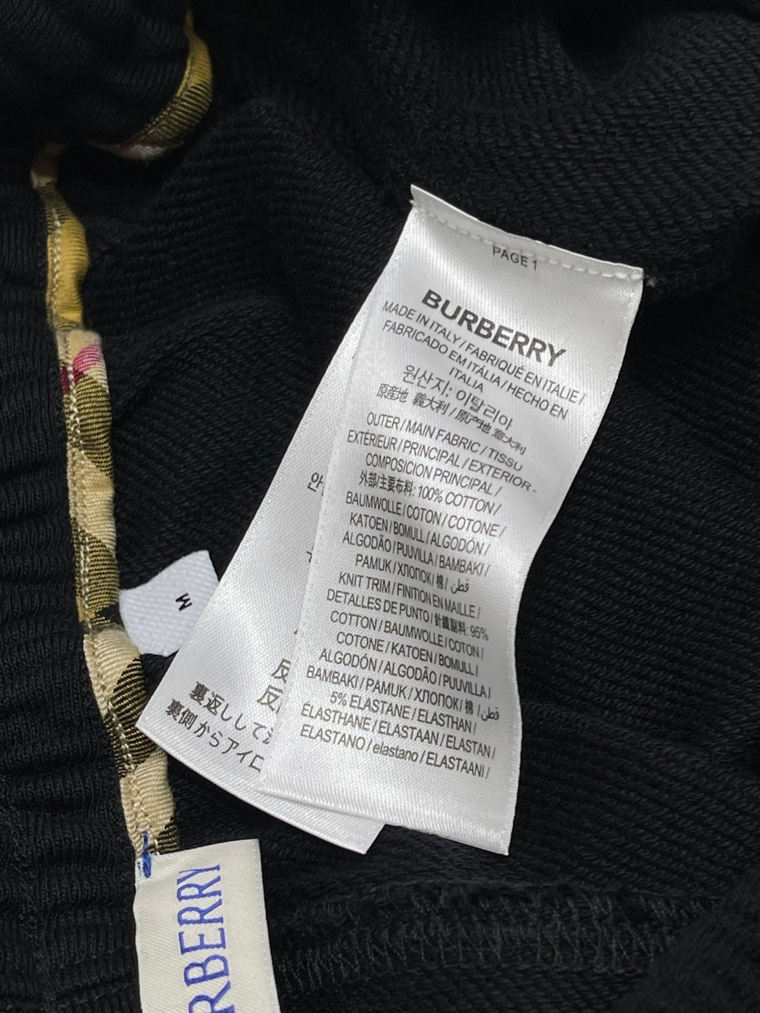 Burberry 巴宝莉 纯色口袋徽标松紧腰短裤 休闲裤 裤子 黑色 绿色 米色 80812321