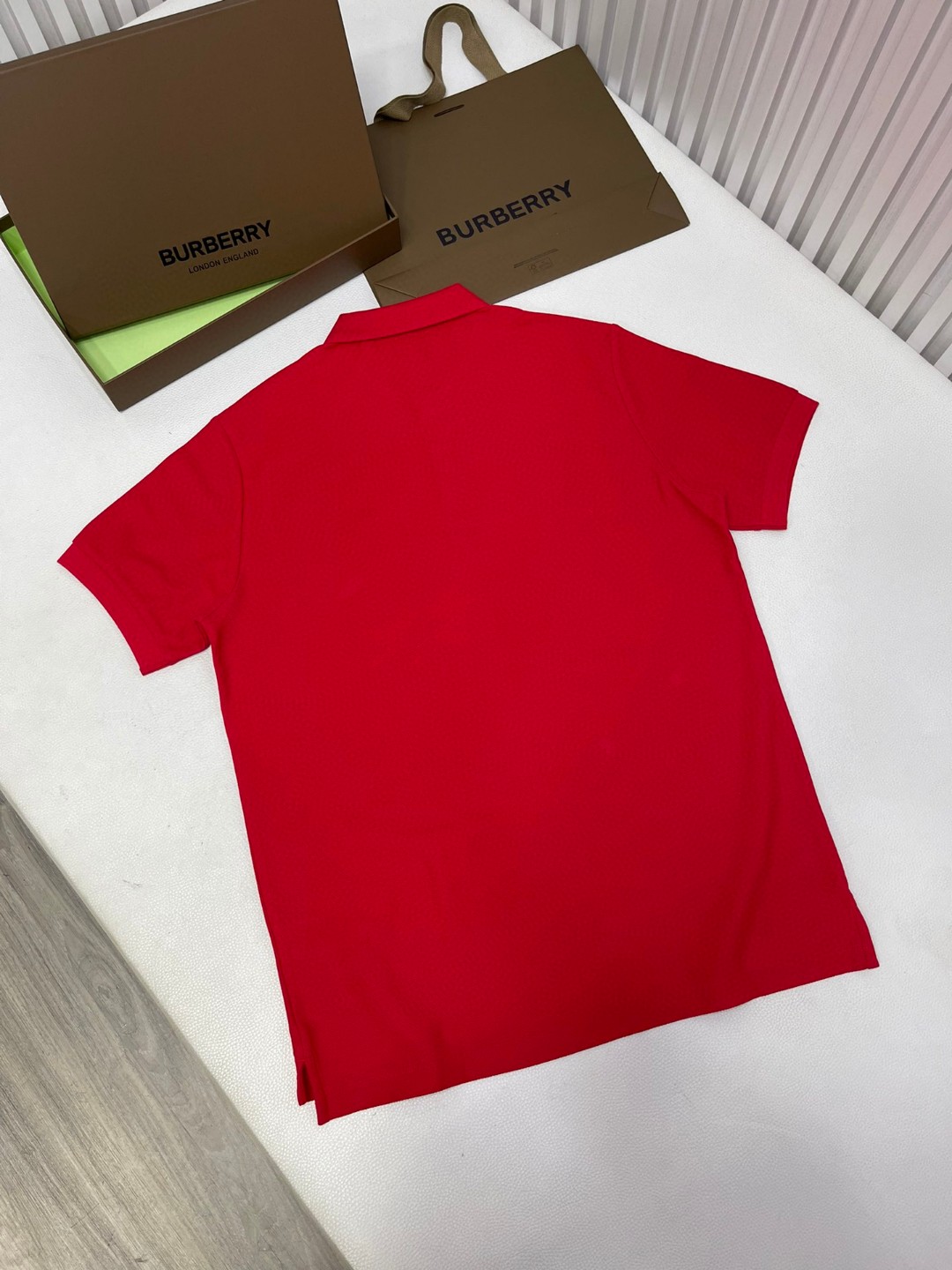 Burberry 巴宝莉 纯色刺绣战马图案Polo衫 短袖 T恤 圆领 短款 夏季 黑色 白色 酒红色 80991651