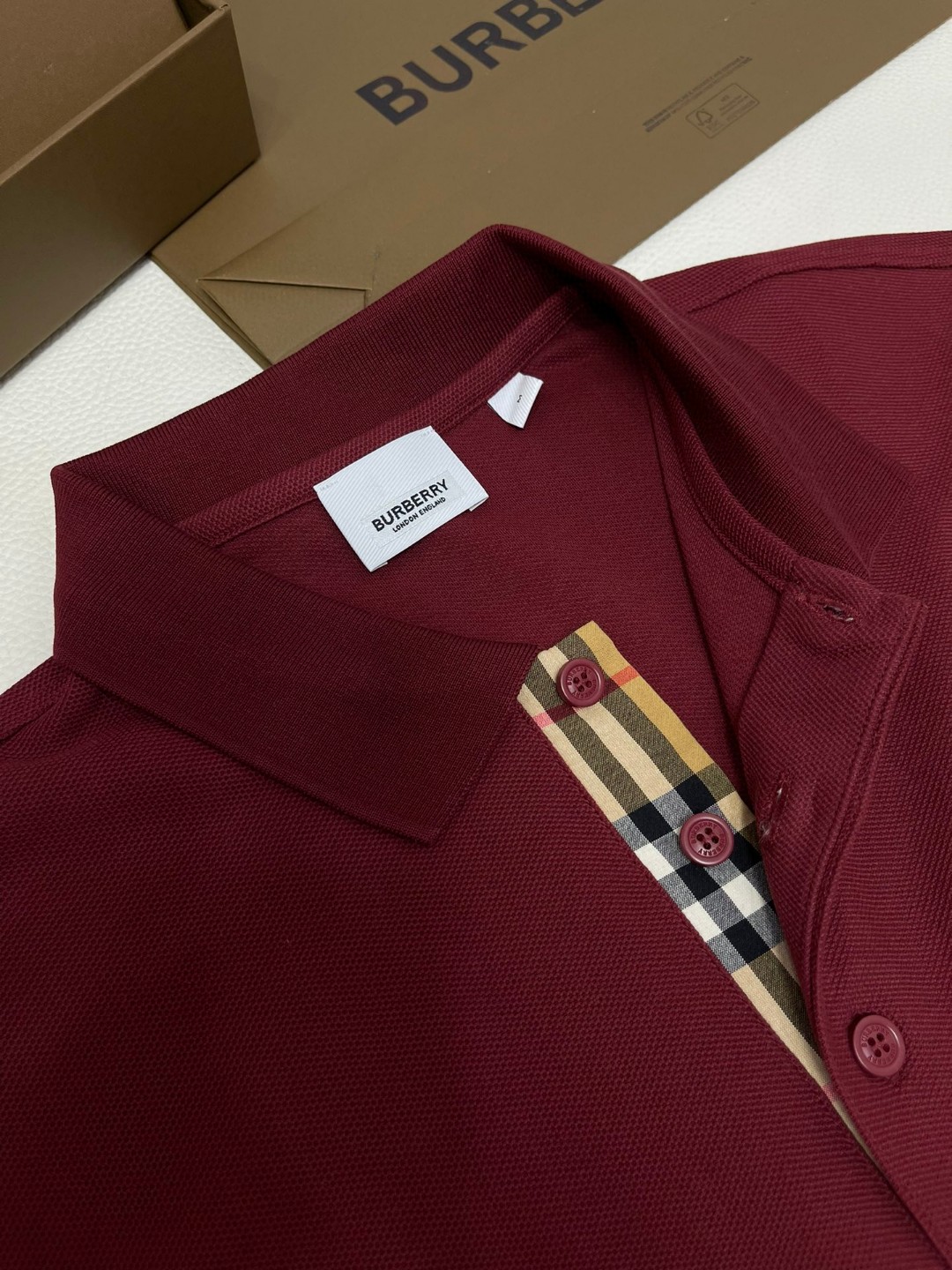 Burberry 巴宝莉 纯色刺绣战马图案Polo衫 短袖 T恤 圆领 短款 夏季 黑色 白色 酒红色 80991651