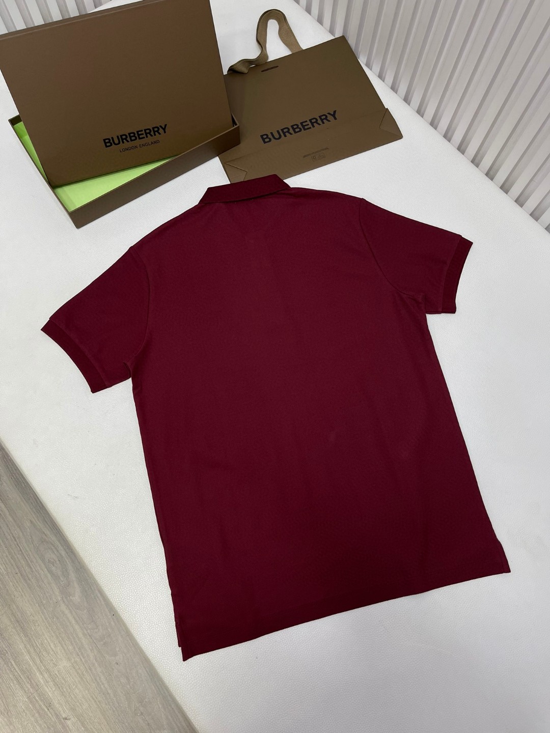 Burberry 巴宝莉 纯色刺绣战马图案Polo衫 短袖 T恤 圆领 短款 夏季 黑色 白色 酒红色 80991651