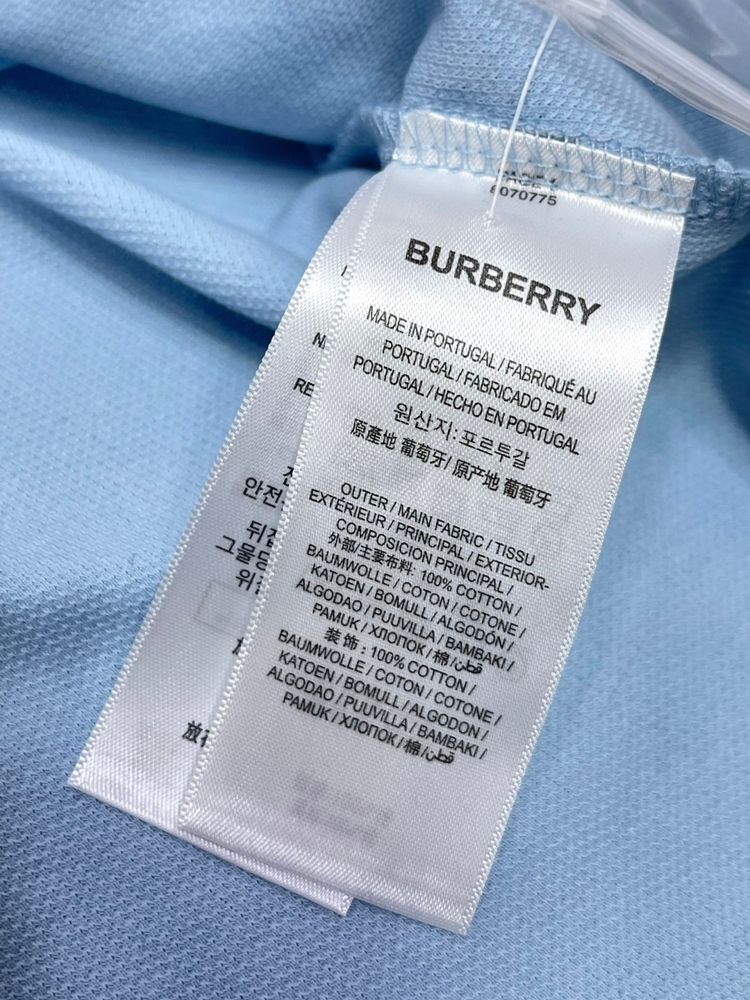 Burberry 巴宝莉 纯色刺绣战马条纹领Polo衫 短袖 T恤 圆领 短款 夏季 黑色 白色 棕色 80707741