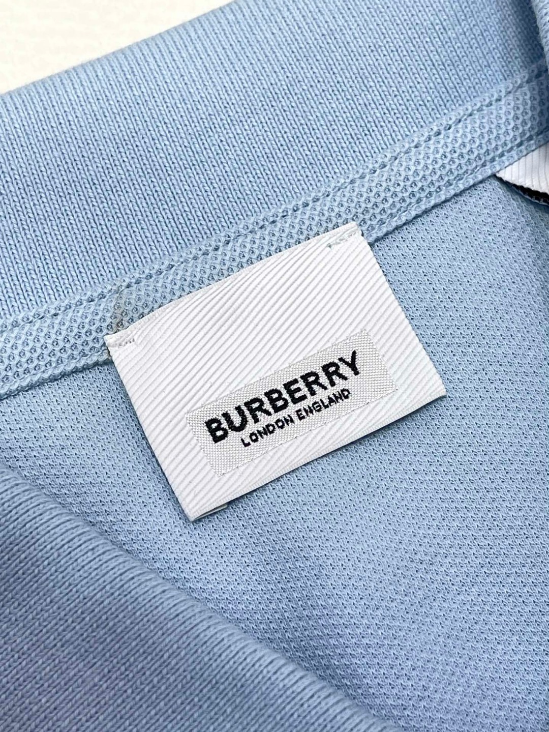 Burberry 巴宝莉 纯色刺绣战马条纹领Polo衫 短袖 T恤 圆领 短款 夏季 黑色 白色 棕色 80707741