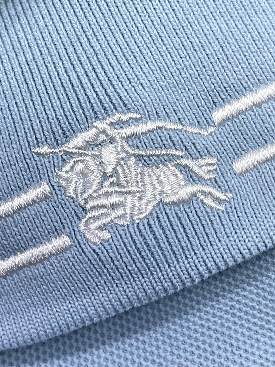 Burberry 巴宝莉 纯色刺绣战马条纹领Polo衫 短袖 T恤 圆领 短款 夏季 黑色 白色 棕色 80707741