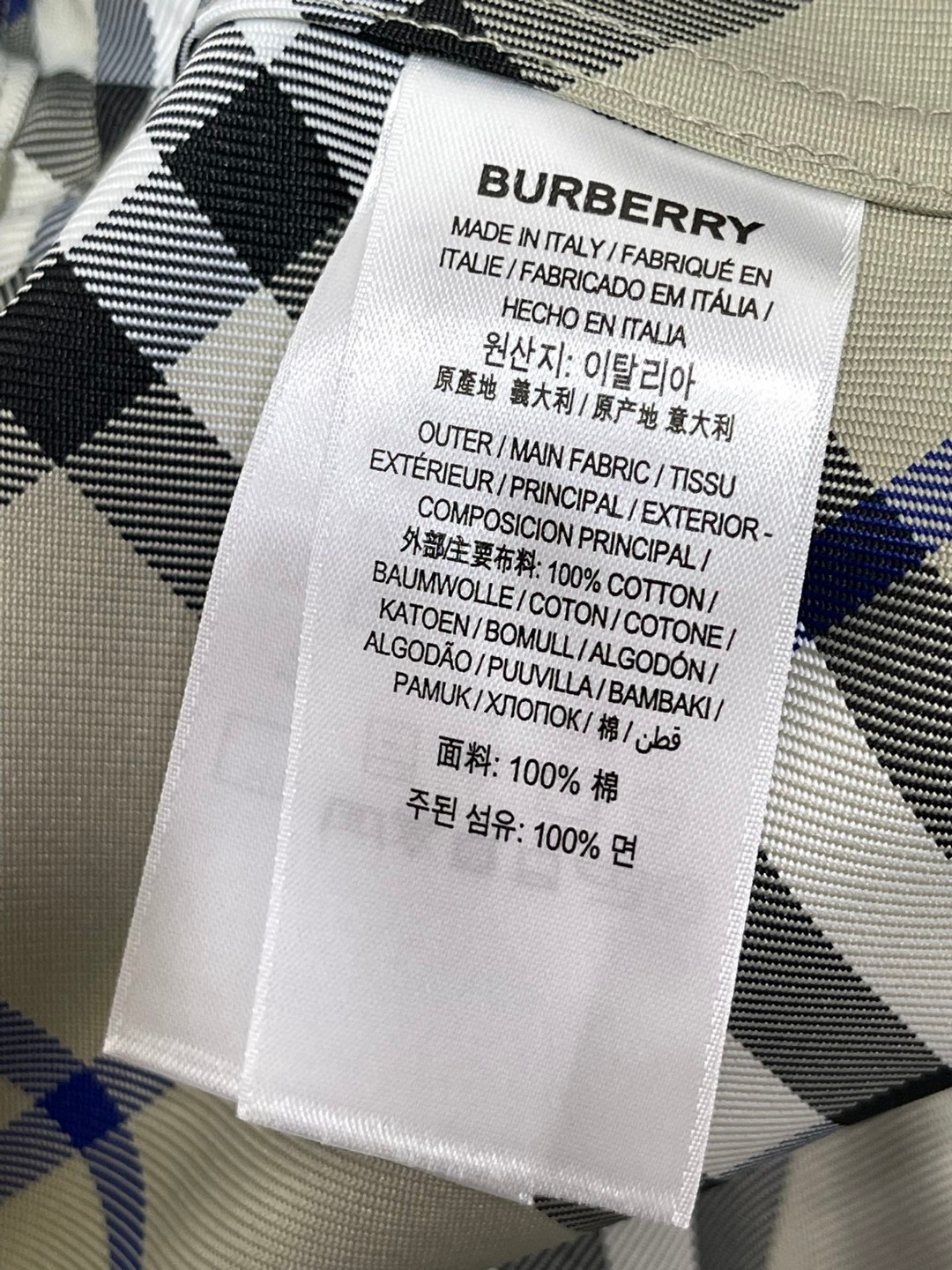 Burberry 巴宝莉 格纹拉链口袋刺绣战马图案松紧腰短裤 裤子 休闲裤 灰色 米色 