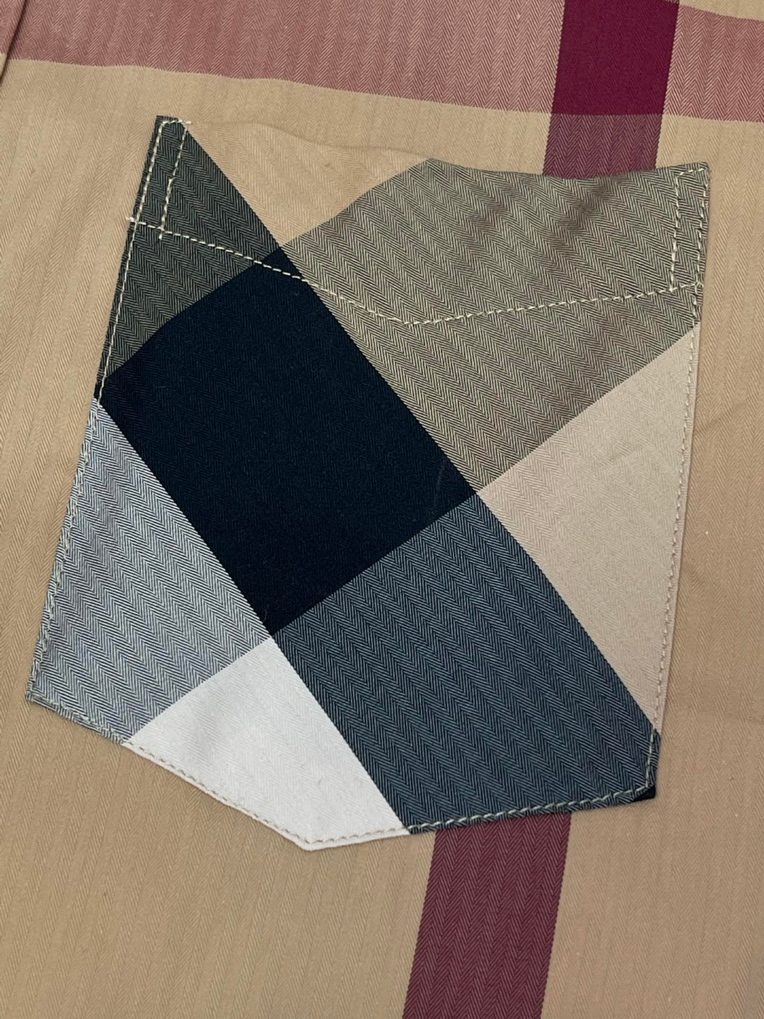 Burberry 巴宝莉 格纹翻领单排扣衬衫 短袖 夏季 蓝色 黑色 绿色 80876371