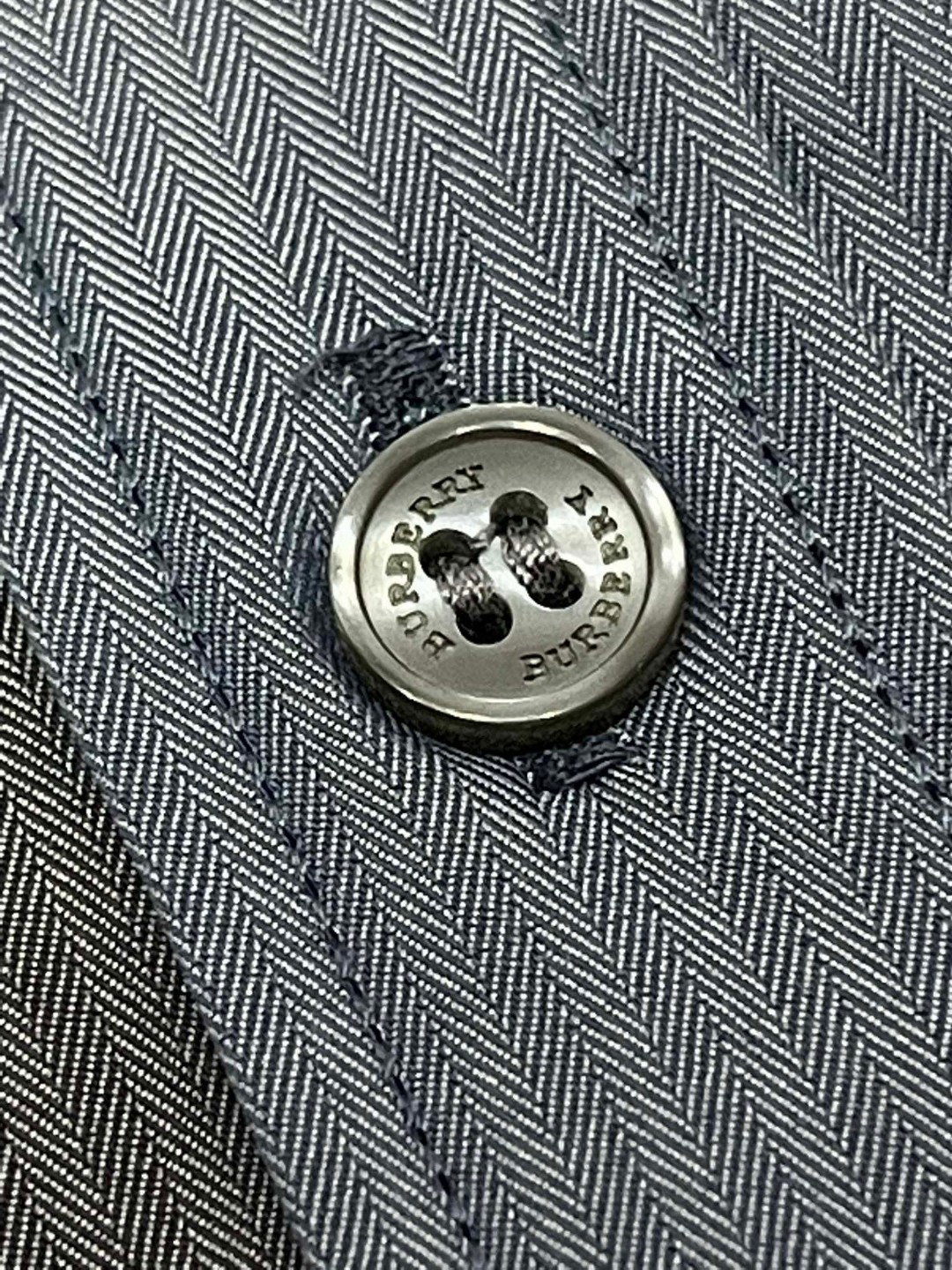 Burberry 巴宝莉 格纹翻领单排扣衬衫 短袖 夏季 蓝色 黑色 绿色 80876371