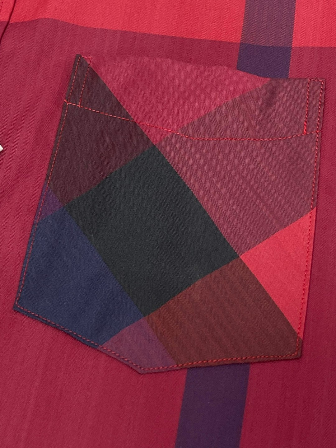 Burberry 巴宝莉 格纹翻领单排扣衬衫 短袖 夏季 蓝色 黑色 绿色 80876371