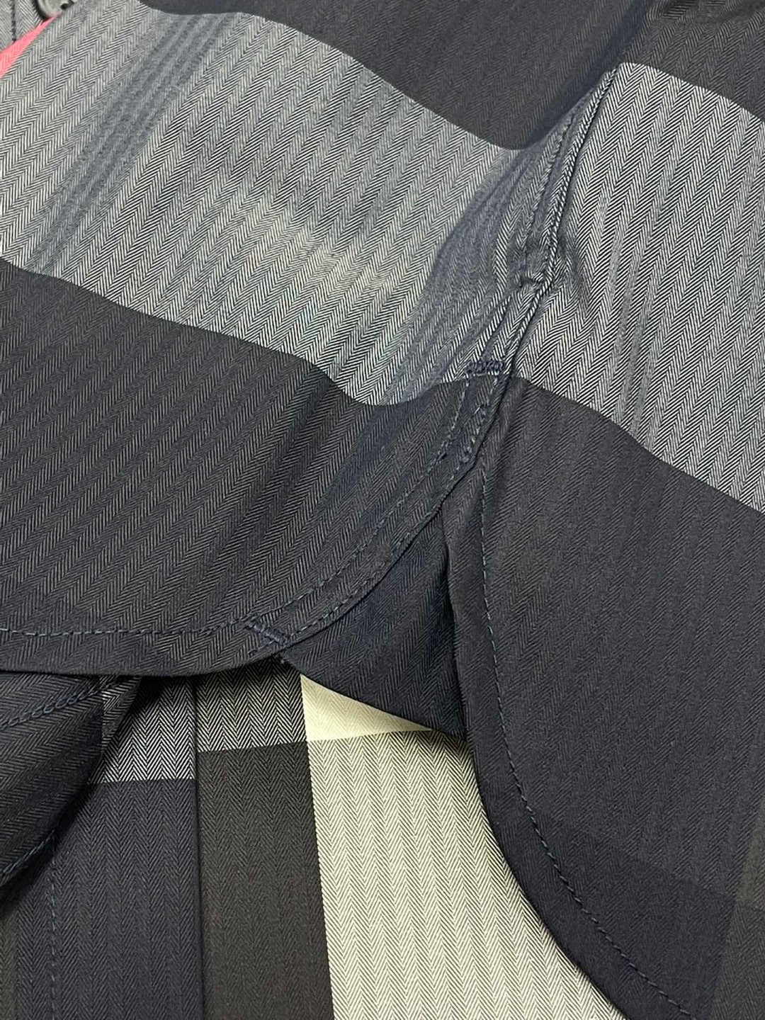 Burberry 巴宝莉 格纹翻领单排扣衬衫 短袖 夏季 蓝色 黑色 绿色 80876371