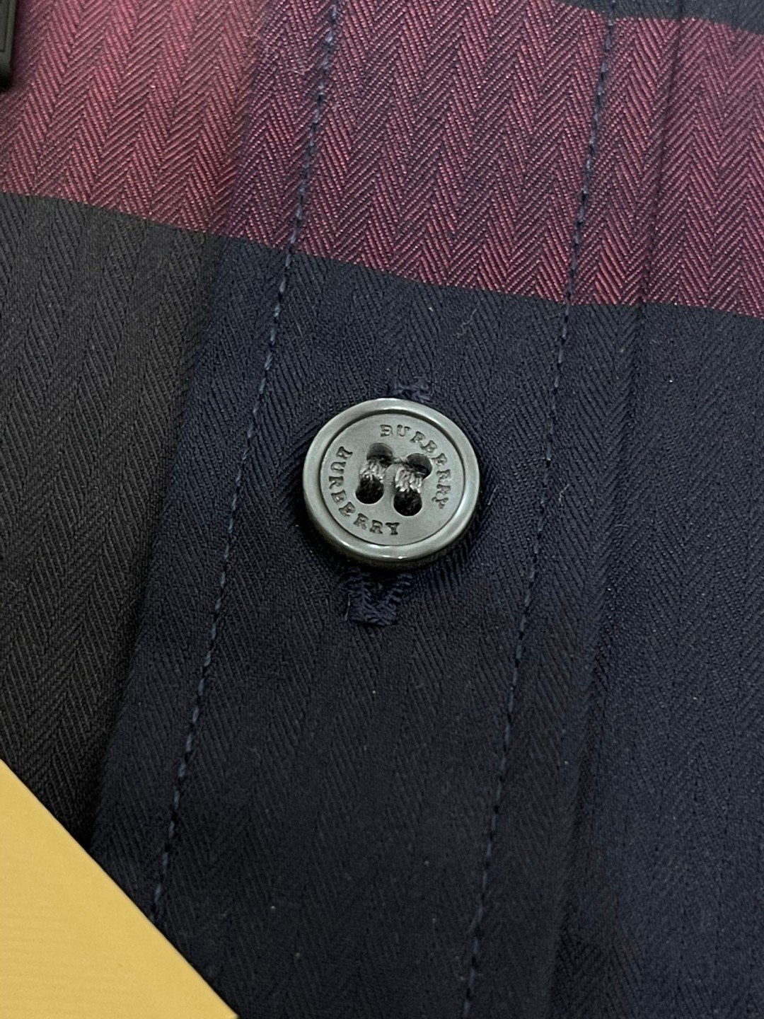 Burberry 巴宝莉 格纹翻领单排扣衬衫 短袖 夏季 蓝色 黑色 绿色 80876371