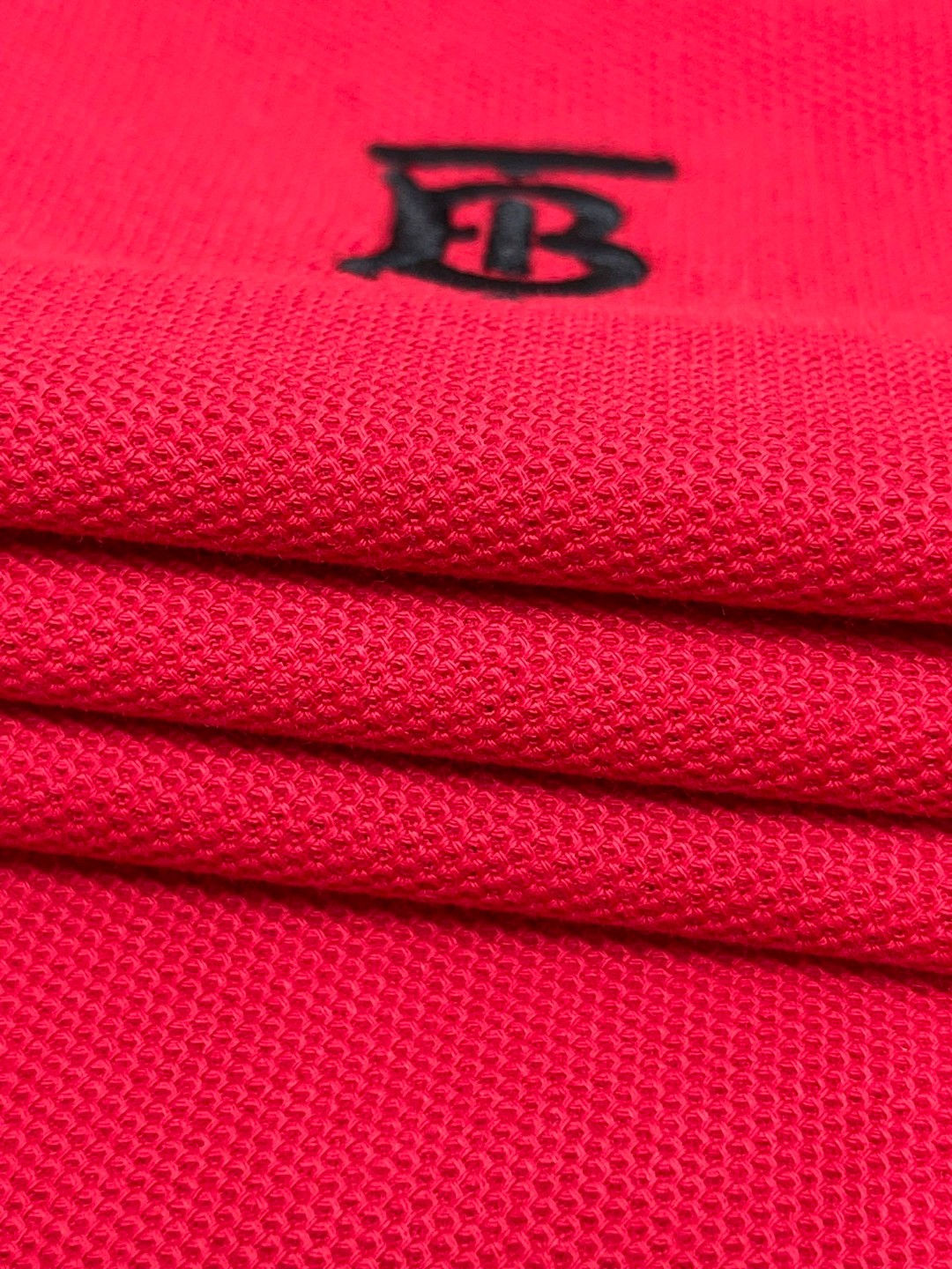 Burberry 巴宝莉 撞色字母logo刺绣Polo衫 短袖 T恤 圆领 短款 夏季 黑色 白色 酒红色 8017003-A1189