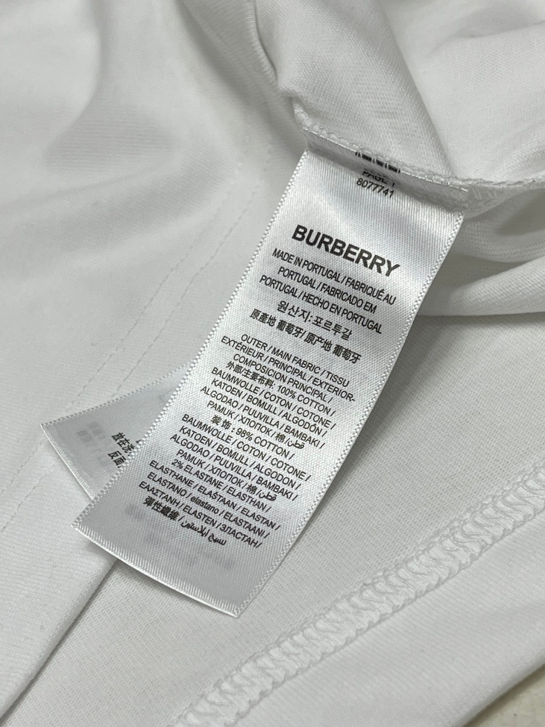 Burberry 巴宝莉 纯色刺绣战马图案 短袖 T恤 圆领 短款 夏季 黑色 白色 豆绿色 墨绿色